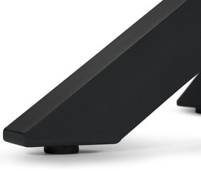 Jedálenský stôl z tíkového dreva s moderným dizajnom nôh do X