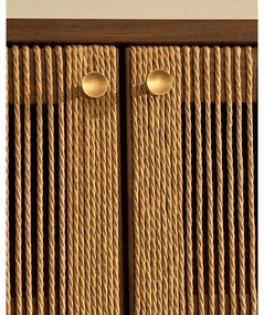 Hnedý TV stolík v dekore orecha 200x50 cm Elan – Kave Home