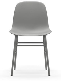 Stolička Form Chair – sivá/oceľ