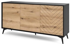 Komoda Diamond K154 dub evoke/čierna