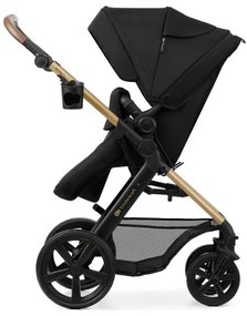 KINDERKRAFT - Kombinovaný kočík 3v1 MOOV 2 Pure black + autosedačka MINK PRO