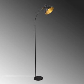 Stojacia lampa Varzan 162 cm čierna