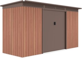 Záhradný domček G21 GRAH 483 - 340 x 142 cm, hnedý