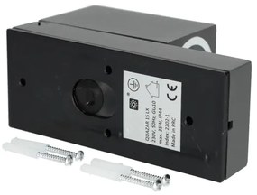 Vonkajšie nástenné svietidlo so senzorom QUAZAR 1xGU10/35W/230V IP44 šedá