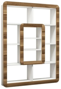 Knižnica Orkide White and Walnut