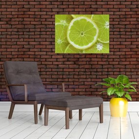 Obraz - citróny na reze (70x50 cm)