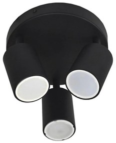 Bodové svietidlo FARGO 3xGU10/30W/230V čierna