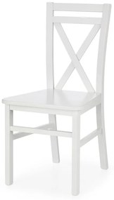 Drevená jedálenská stolička DARIUSZ 2 – masív, viac farieb Biela