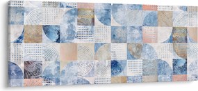 Obraz - Geometrické tvary na stene (120x50 cm)