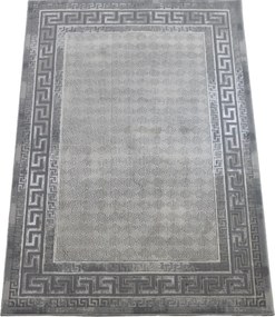 Koberec Esprit 3602 GREY – sivý obdĺžnikový koberec s vzorom Rozmer: 140x190 cm