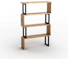 Knižnica CEYLAN 128x80 cm hnedá/čierna