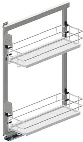 Cargo Mini Bočný kôš 20 ľavý l480 chróm/biela