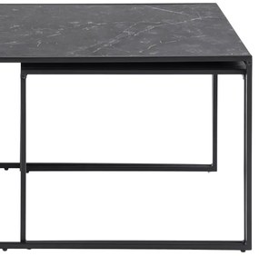 Súprava konferenčných stolíkov ALMA, 3 ks, antracit