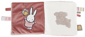 Textilná knižka s aktivitami králiček Miffy Fluffy Pink