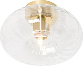 Inteligentné stropné svietidlo zlaté so sklom vrátane Wifi P45 - Ayesha