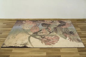 Koberec Isfahan Elish Monstera krémový / viacfarebný