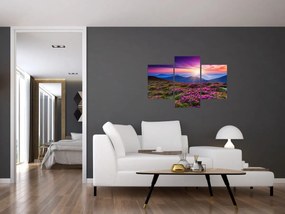 Obraz - Horská rozkvitnutá krajina (90x60 cm)