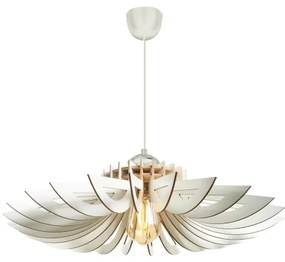 Luster na lanku 1xE27/60W/230V biela pr. 52 cm