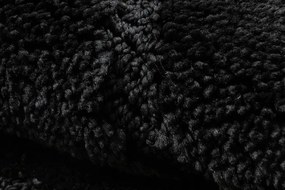 Kúpeľňový koberček SUPREME WAVES vlny, čierny kruh