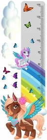 Krásna rozprávková nálepka na stenu pravítko my little pony 40 x 120 cm