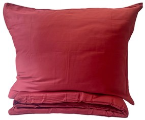 Obliečky bavlnený satén exclusive Modern bordové 200x140cm+90x70cm TiaHome