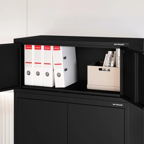 Nadstavec na šatníkovú skriňu EWA Compact 800 x 380 x 400 mm, čierny