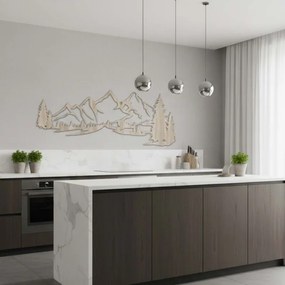 Drevený obraz Hory a les – moderná dekorácia na stenu | SENTOP FB-HDF0414