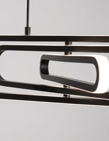LED luster Arte 64 čierne