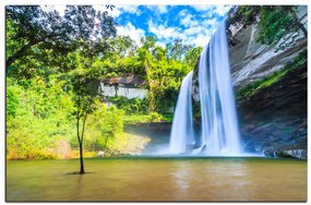 Obraz na plátne - Huai Luang vodopád 1228A (90x60 cm  )