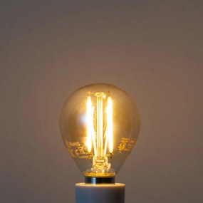 Sada 5 stmievateľných LED žiaroviek E14 G45 zlatá 4W 330 lm 2100K