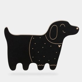 Drevená kriedová tabuľa pes Kajtek