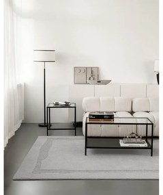 Svetlosivý vlnený koberec 133x190 cm Morphic Rocca – Agnella