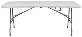 Cateringový skladací set Vivas 1+2L 180x70 cm - sivá / biela