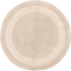 Kúpeľňový koberček Javo Cotton béžový kruh