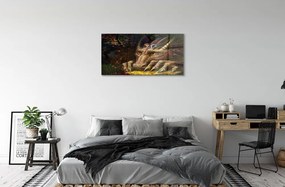 Sklenený obraz Forest dračie hlava dievčatá 100x50 cm