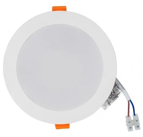 NOWODVORSKI LED podhľadové stropné svetlo do kúpeľne CL KOS, 10W, denná biela, 15cm, okrúhle, biele