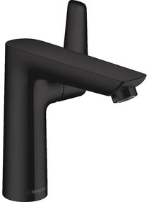 HANSGROHE Talis E páková umývadlová batéria s odtokovou súpravou s tiahlom, výška výtoku 133 mm, matná čierna, 71754670