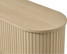 TV stolík v dekore duba v prírodnej farbe 180x56x40 cm Meta – Unique Furniture