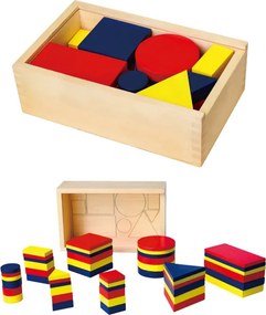 Logické kocky Viga 56164 geometrické obrazce