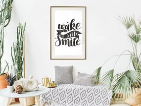 Artgeist Plagát - Wake up and Smile [Poster] Veľkosť: 20x30, Verzia: Čierny rám