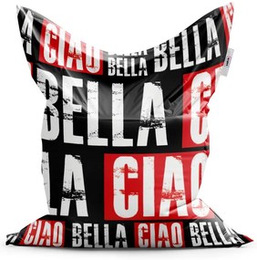 Sablio Sedací vak La Casa de Papel Professor or Bella Ciao motív 2 - 150x100 cm