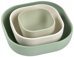 Misky silikónové 3 ks Sage Green