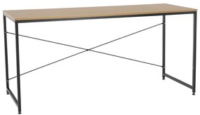 Tempo Kondela Písací stôl, dub/čierna, 150x60 cm, MELLORA