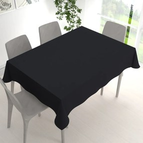 Biante Obdĺžnikový bavlnený saténový obrus ST-006 Čierny 140x160 cm