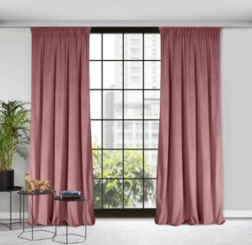 ZATEMŇOVACÍ ZÁVES NA PÁSKE ROSA 140X270 CM STARORUŽOVÁ