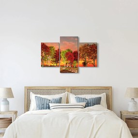 Obraz - Farebné stromy (90x60 cm)