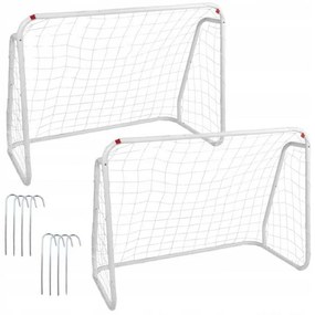 Aldotrade Futbalová bránka 124 x 96 x 61 cm, súprava 2ks