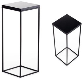STOJAN NA KVETINÁČ BASICLOFT 60X24X24 CM ČIERNA