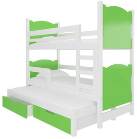 Poschodová detská posteľ 180x75 cm. Vlastná spoľahlivá doprava až k Vám domov. 1052133