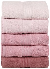 Sada 4 osušiek Rainbow Powder, 70 × 140 cm